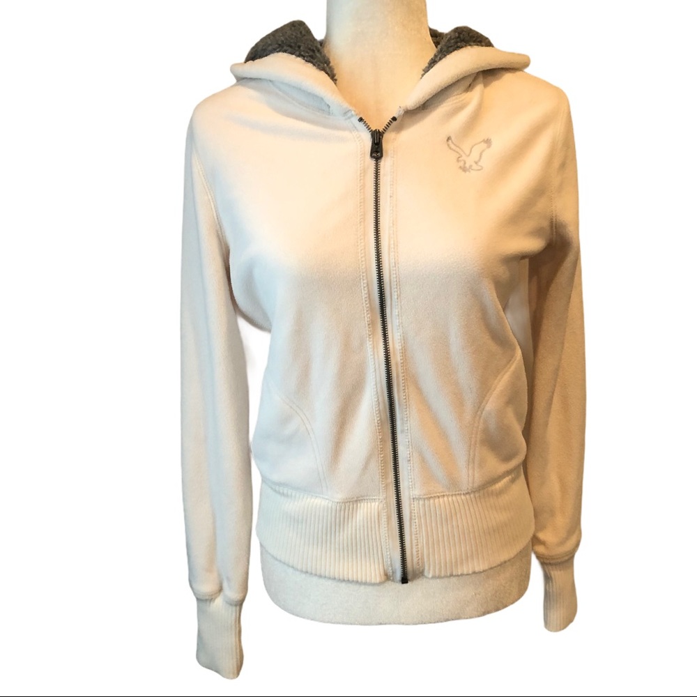 American Eagle Zip Up Fleece Hoodie